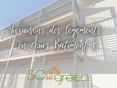 SO GREEN A GAP - Livraison des logements du bâtiment B